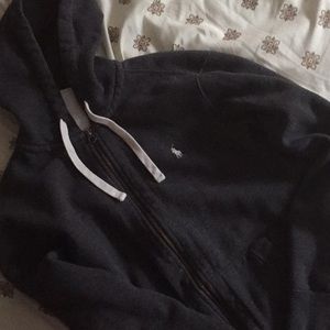 Dark Grey Ralph Lauren Zip Up Jacket
